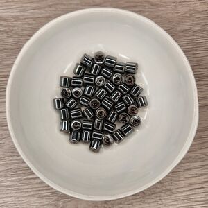 Hemalyke 50 Count 6mm Barrel Drum Beads #48